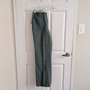 NWT Northern Reelections 100% Cotton Town Pants Leaf/ green Straight leg Sz 10